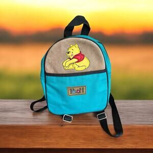 Vintage Small Winnie The Pooh School Backpack Teal 90's Classic